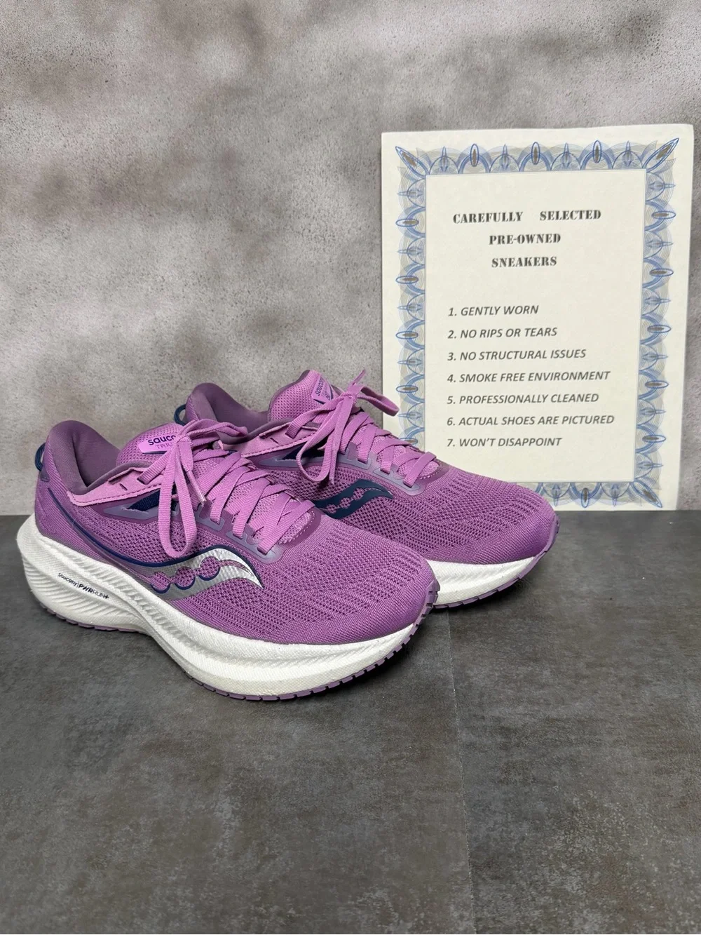 Saucony Triumph 21 Women's Purple Running Shoes S10881-32 Size 8